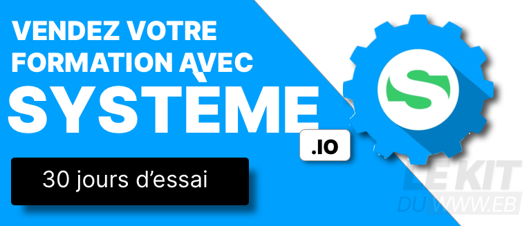 Vendre sa formation avec le logiciel Système.io