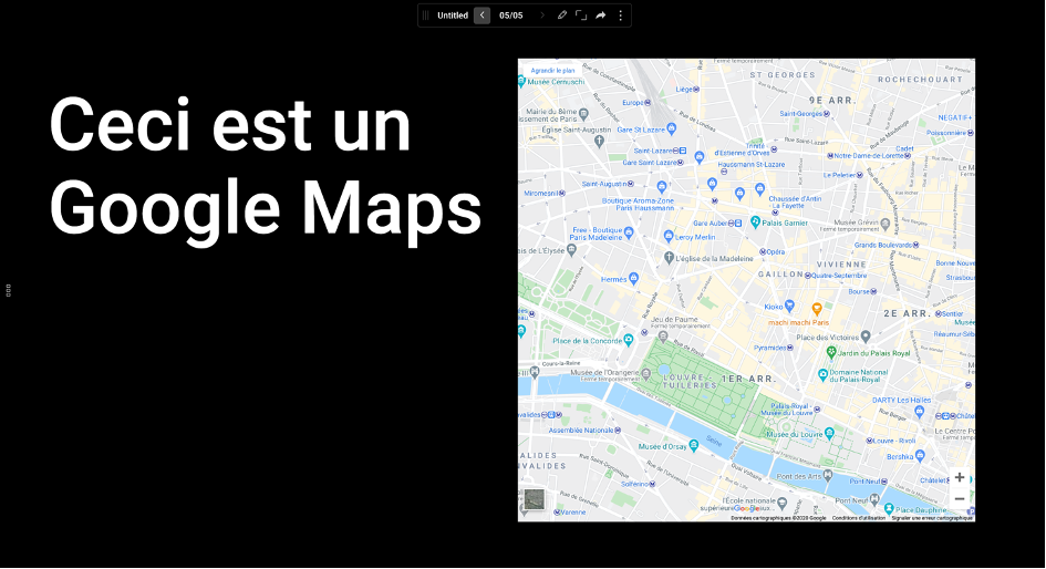 Intégration d'un Google Maps sur Ludus.one
